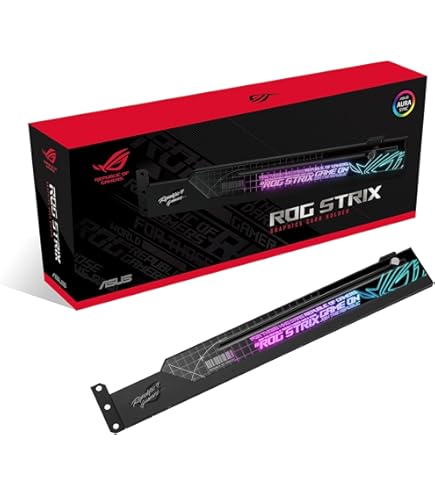ASUS ROG グラフィックボード ASUS XH01 ROG HERCULX グラフィックスカードホルダー ブラック